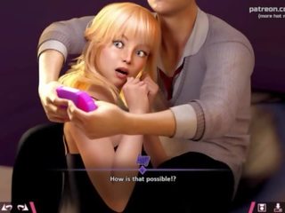 Podwójnie homework &vert; oversexed blondynka nastolatka lassie próbuje do distract steady z gaming przez pokaz jej doskonały duży tyłek i ujeżdżanie jego chuj &vert; mój najseksowniejsza gameplay chwile &vert; część &num;14