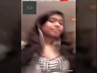 印度人 青少年 學院 女孩 上 視頻 通話 - wowmoyback